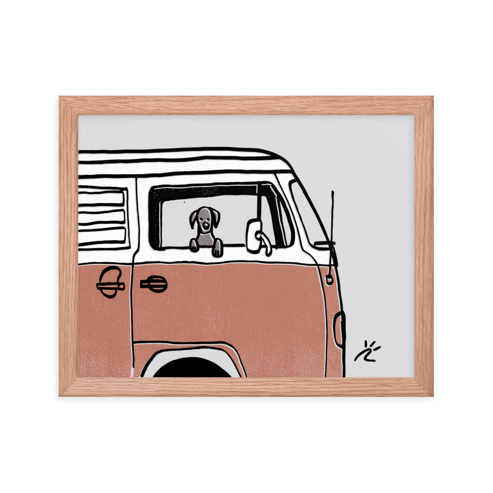 Impresión digital enmarcada "The Best Companion"