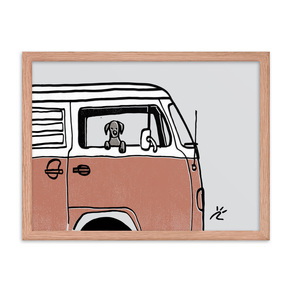 Impresión digital enmarcada "The Best Companion"