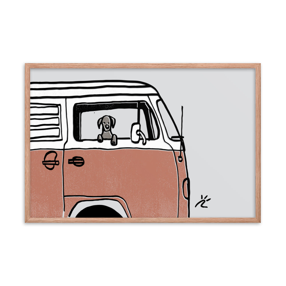 Impresión digital enmarcada "The Best Companion"