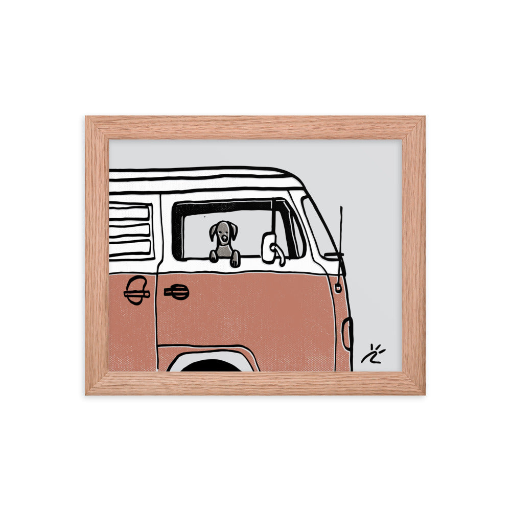 Impresión digital enmarcada "The Best Companion"