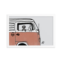 Impresión digital enmarcada "The Best Companion"