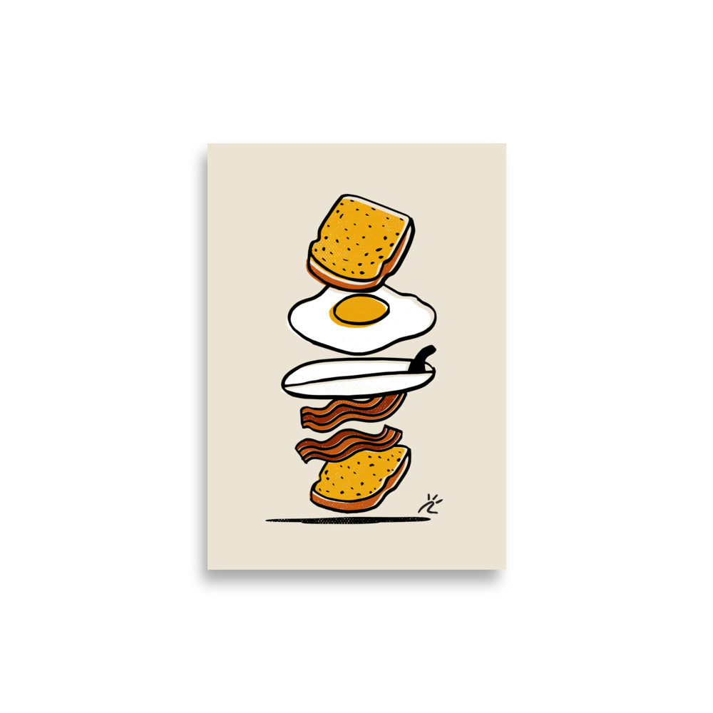 Impresión digital "May contain traces of surf"