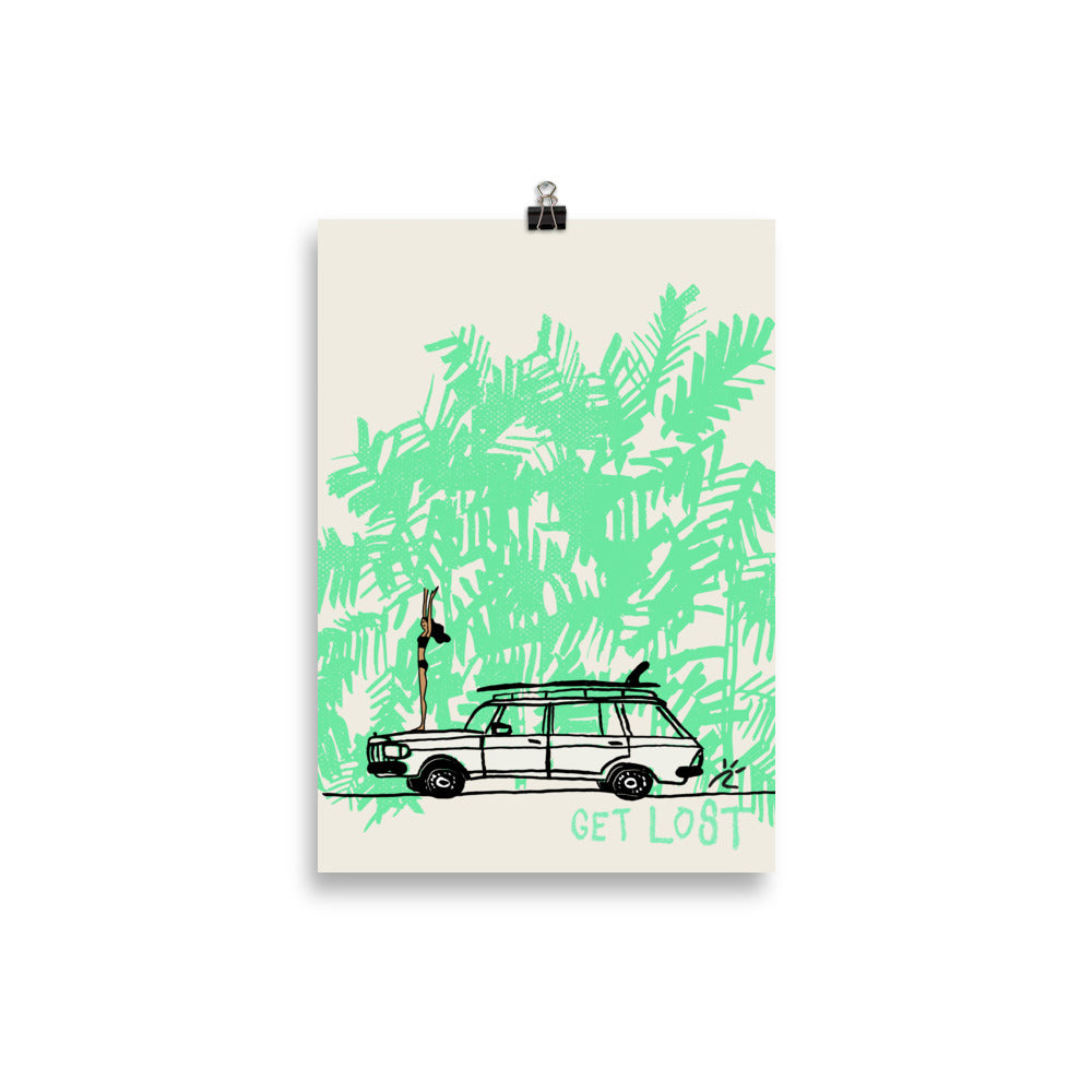 Impresión digital "Get Lost"