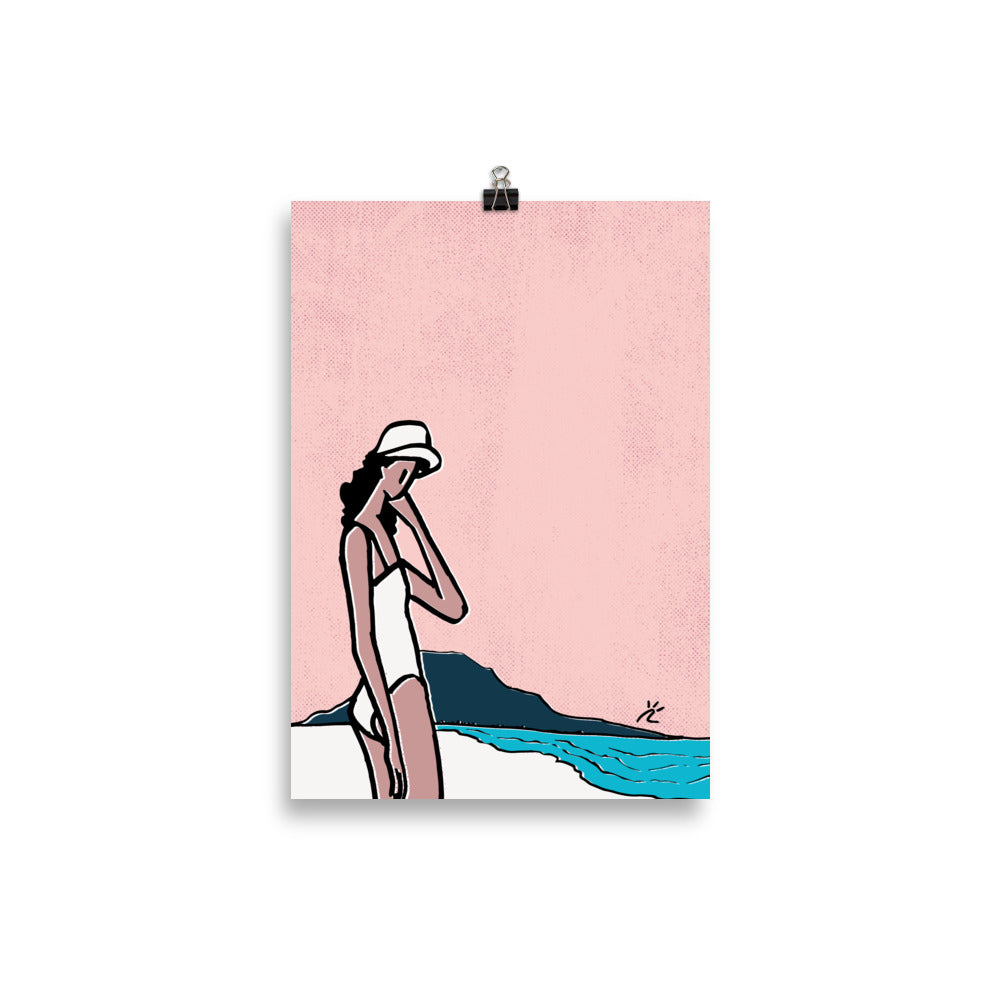 Impresión digital "Vivre en Bleu"