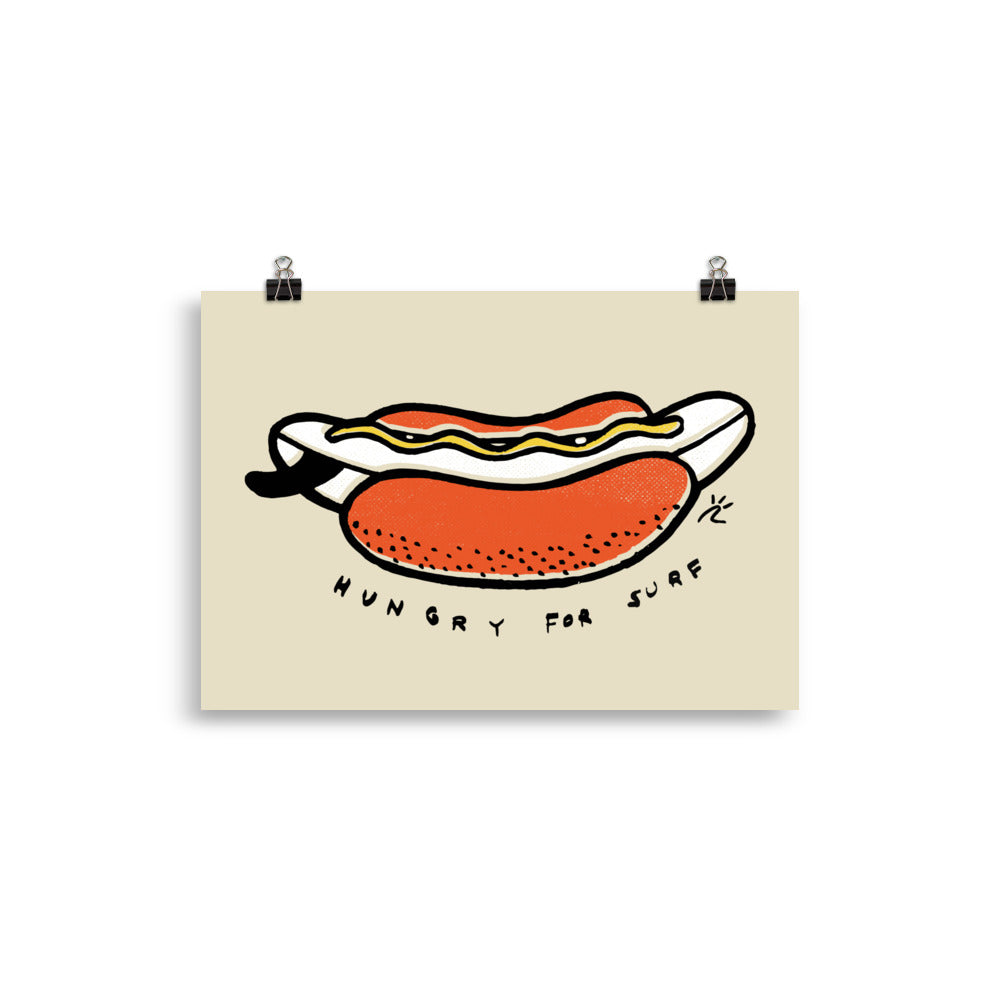 Impresión digital "Hungry for surf"