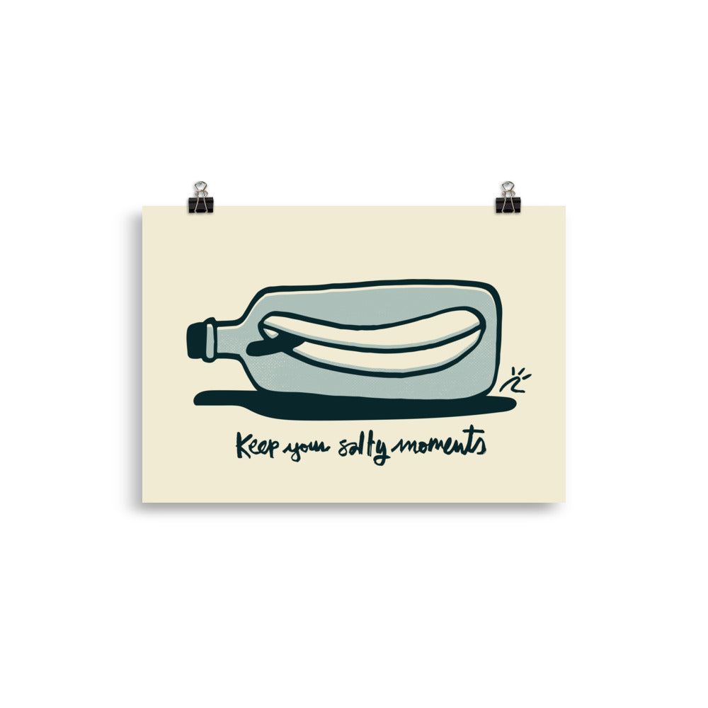 Impresión digital "Keep your salty moments"