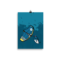 Impresión digital "Windfoil Queen"