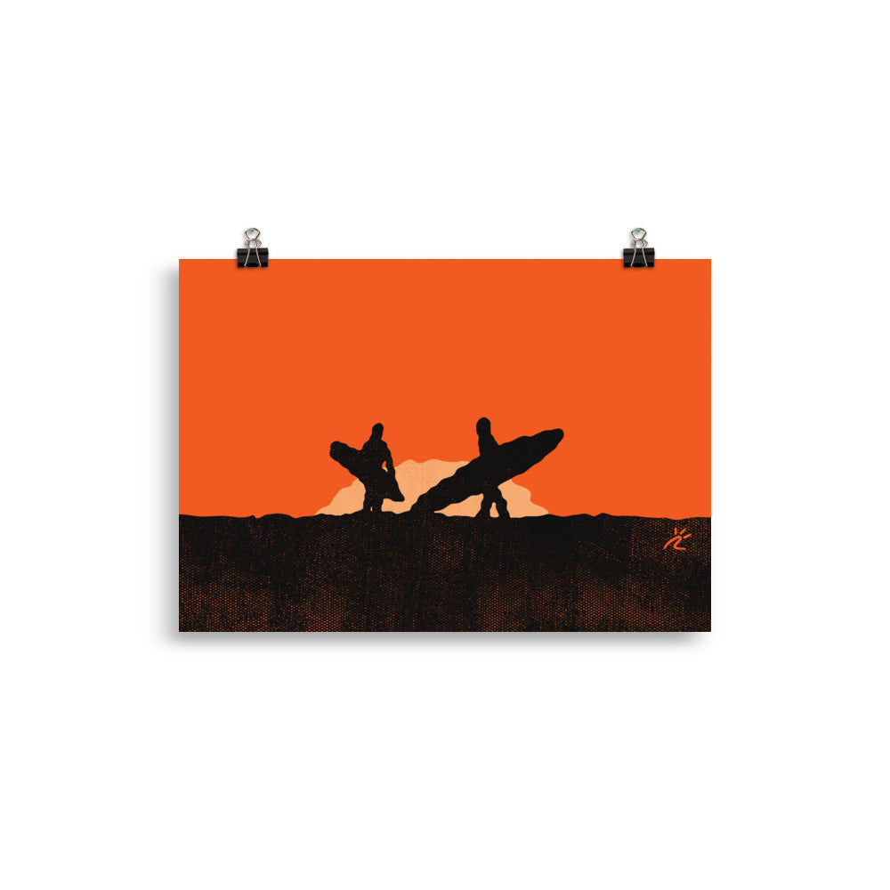 Impresión digital "Curved Motion"