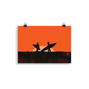 Impresión digital "Curved Motion"