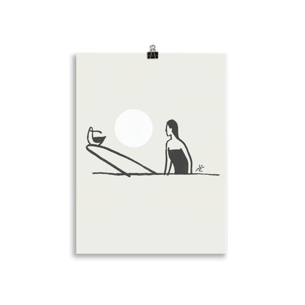 Impresión digital "Wings and waves"