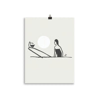 Impresión digital "Wings and waves"