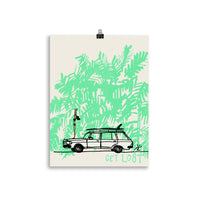 Impresión digital "Get Lost"