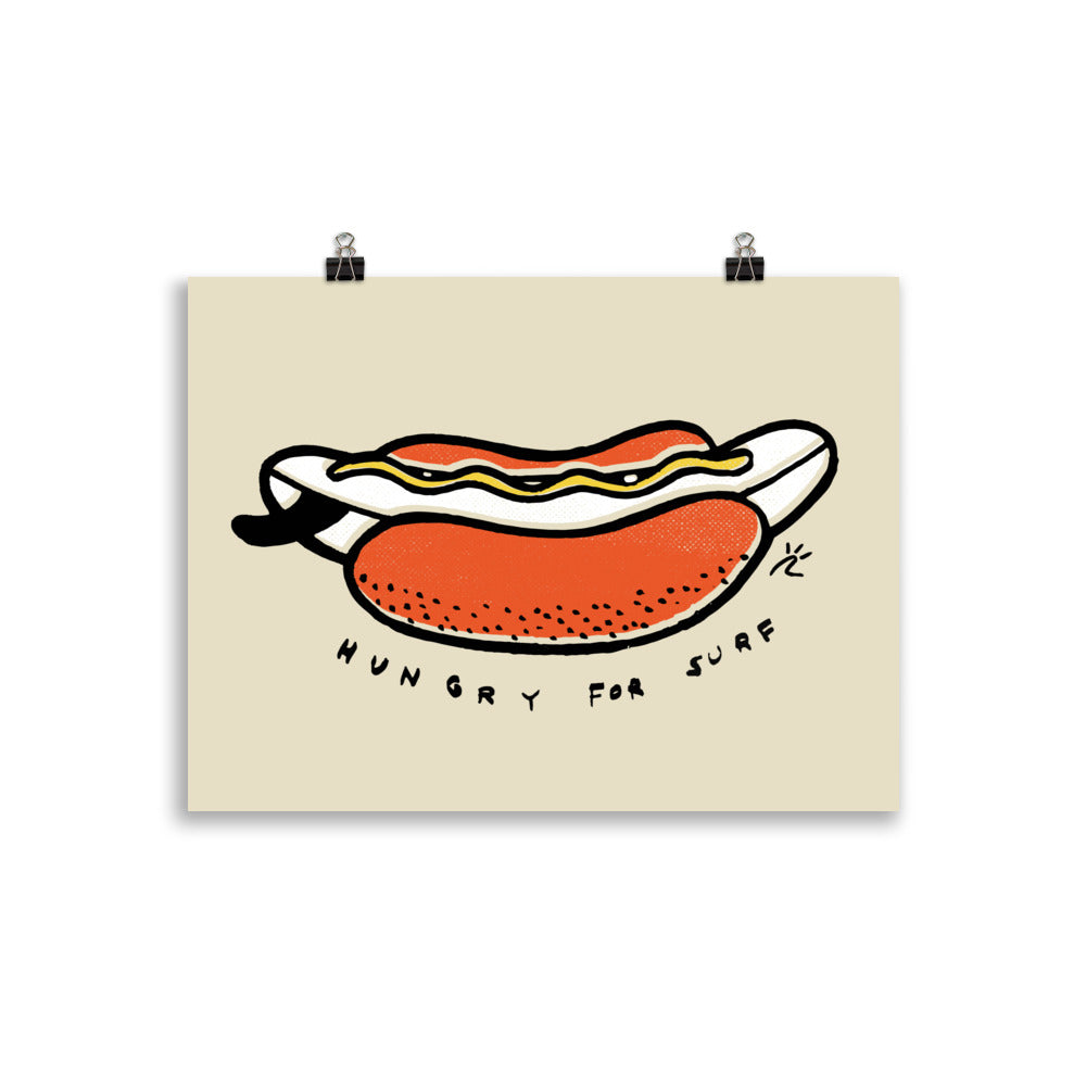 Impresión digital "Hungry for surf"