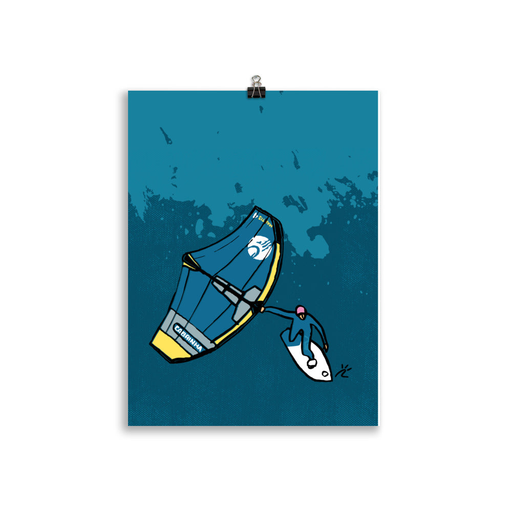 Impresión digital "Windfoil Queen"