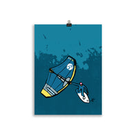 Impresión digital "Windfoil Queen"