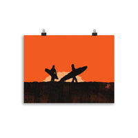 Impresión digital "Curved Motion"