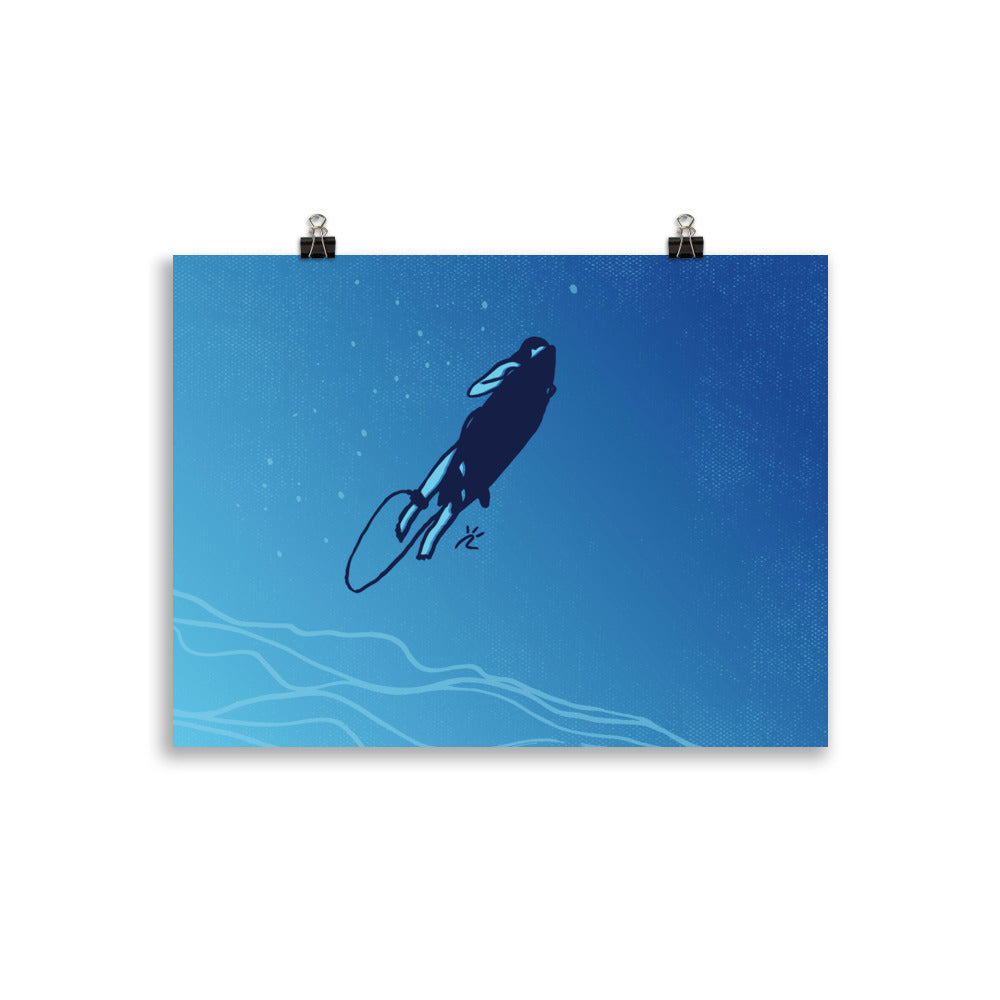 Impresión digital "Aquatic Life"