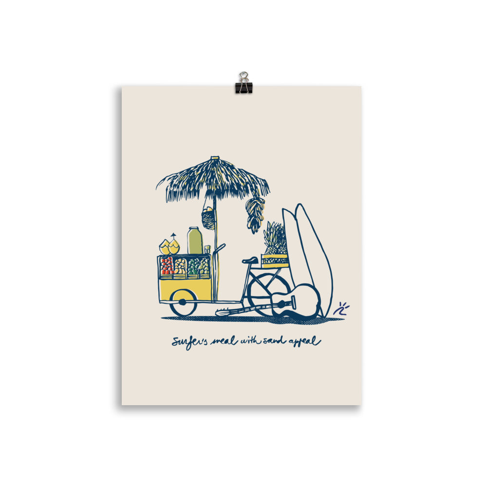 Impresión digital "Surfer's Meal"