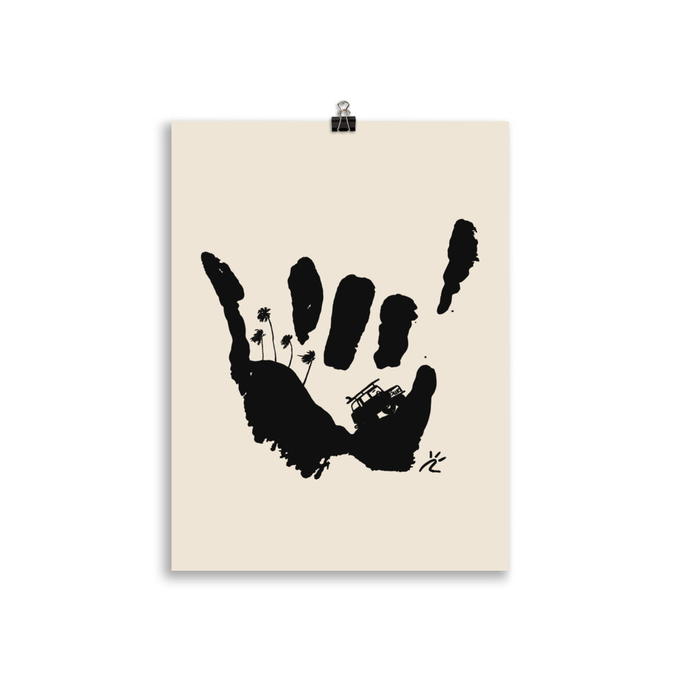 Impresión digital "Tread the Waves"