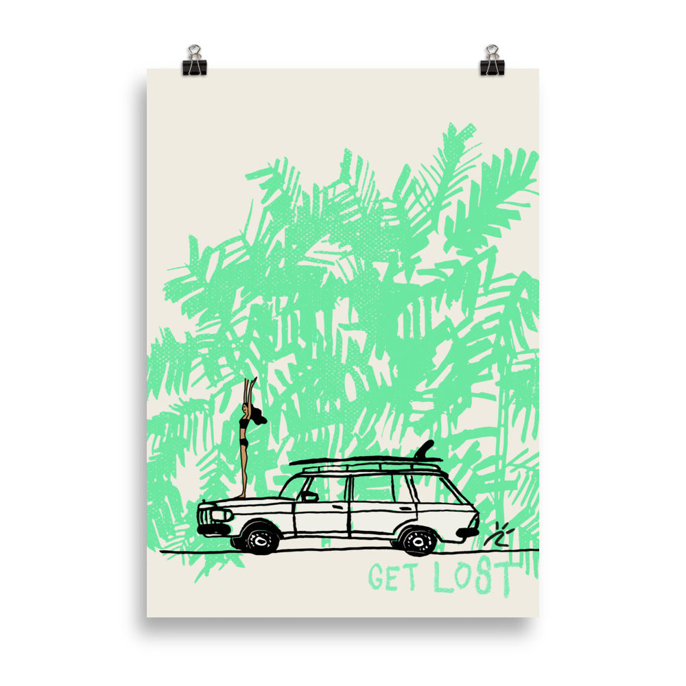 Impresión digital "Get Lost"
