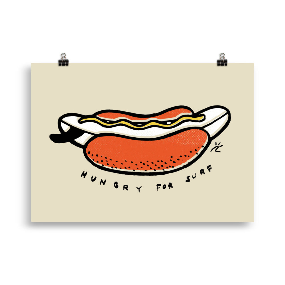 Impresión digital "Hungry for surf"