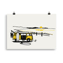 Impresión digital " Electric view"