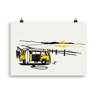 Impresión digital " Electric view"