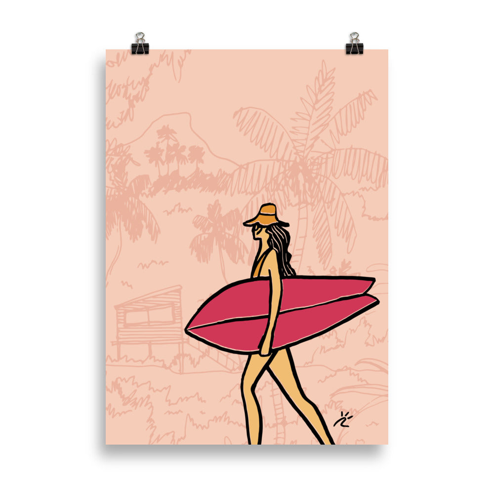 Impresión digital "Tropical Heartbeat"