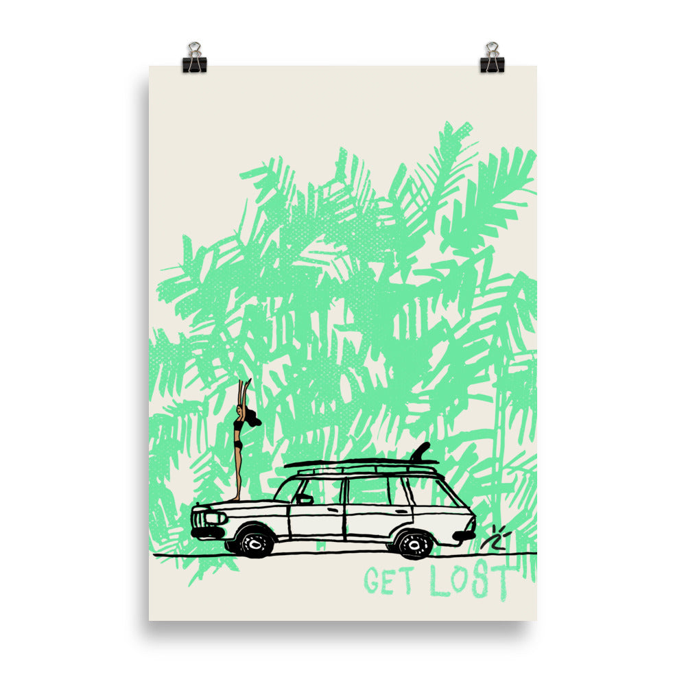 Impresión digital "Get Lost"