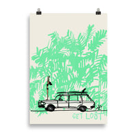 Impresión digital "Get Lost"