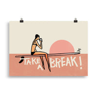 Impresión digital "Take a Break"
