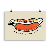 Impresión digital "Hungry for surf"