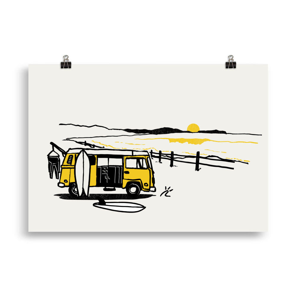 Impresión digital " Electric view"