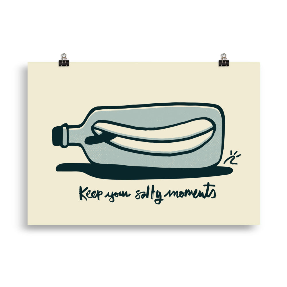 Impresión digital "Keep your salty moments"