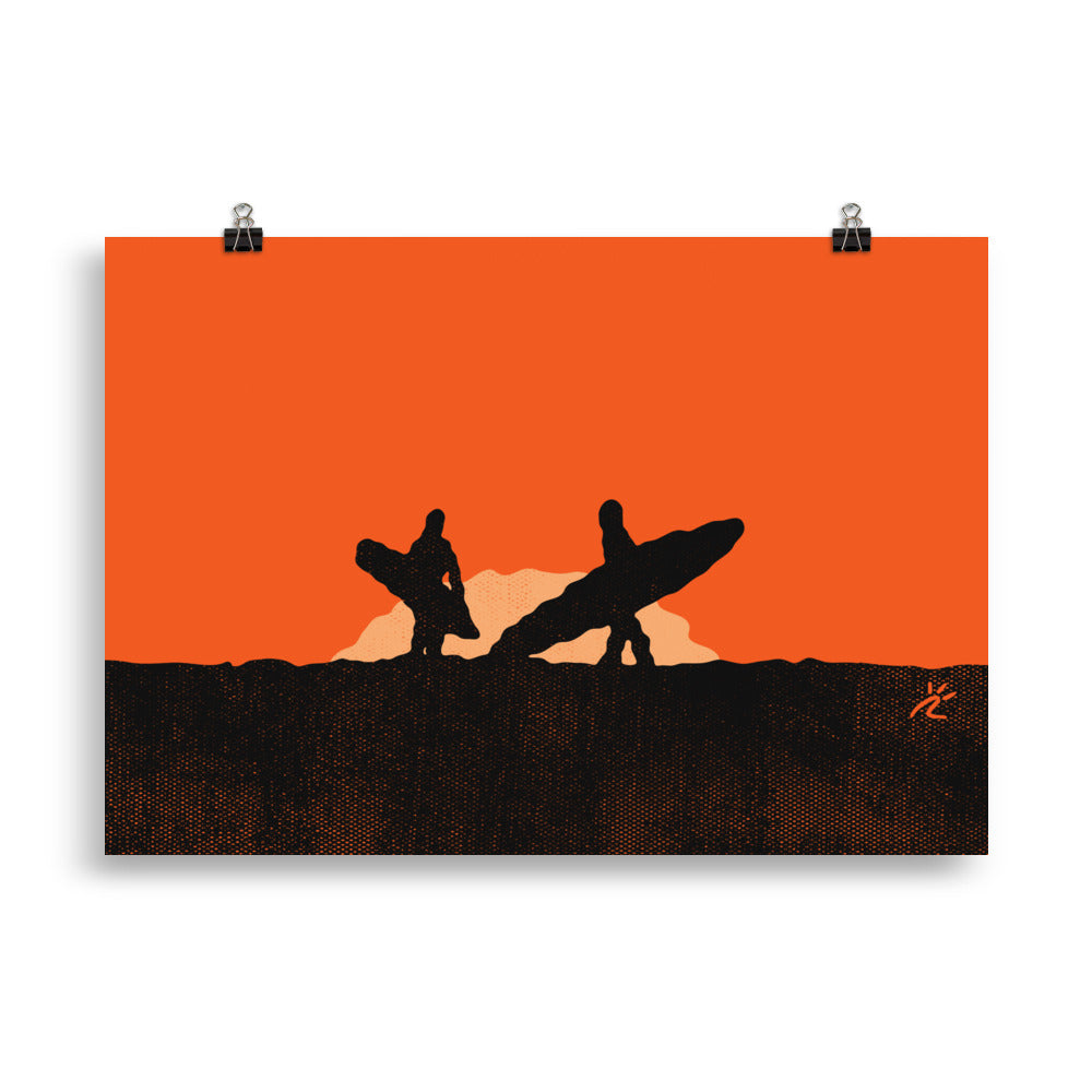 Impresión digital "Curved Motion"