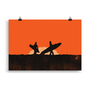 Impresión digital "Curved Motion"