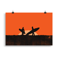 Impresión digital "Curved Motion"