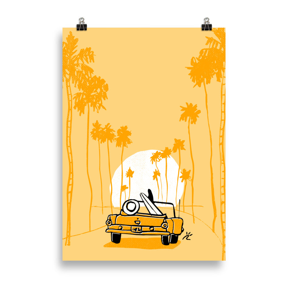 Impresión digital "Endless Sunset Ride"