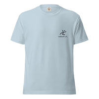 Camiseta de algodón ligera "Al FIN en casa" unisex