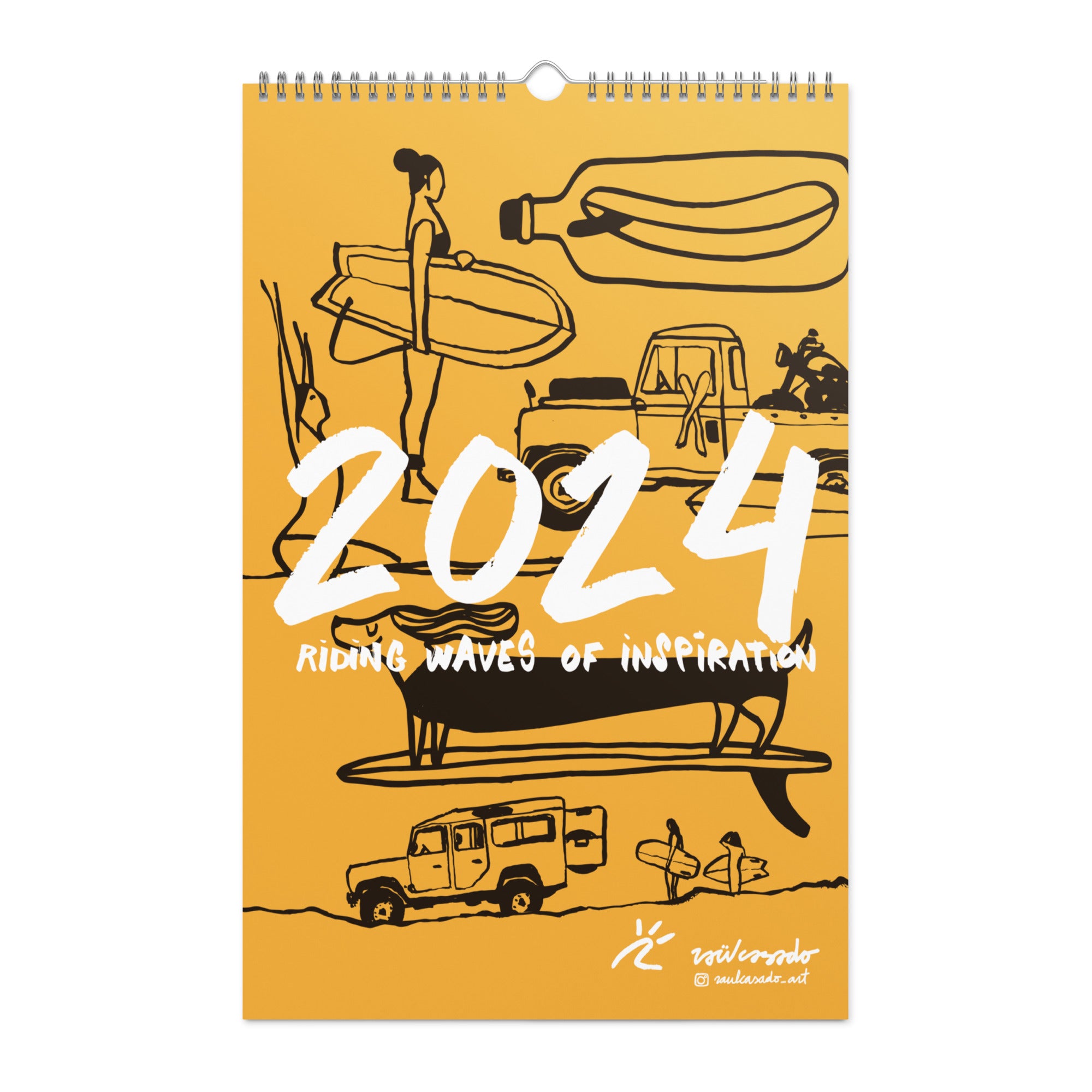 Riding Waves of Inspiration · Wall calendar (2024)
