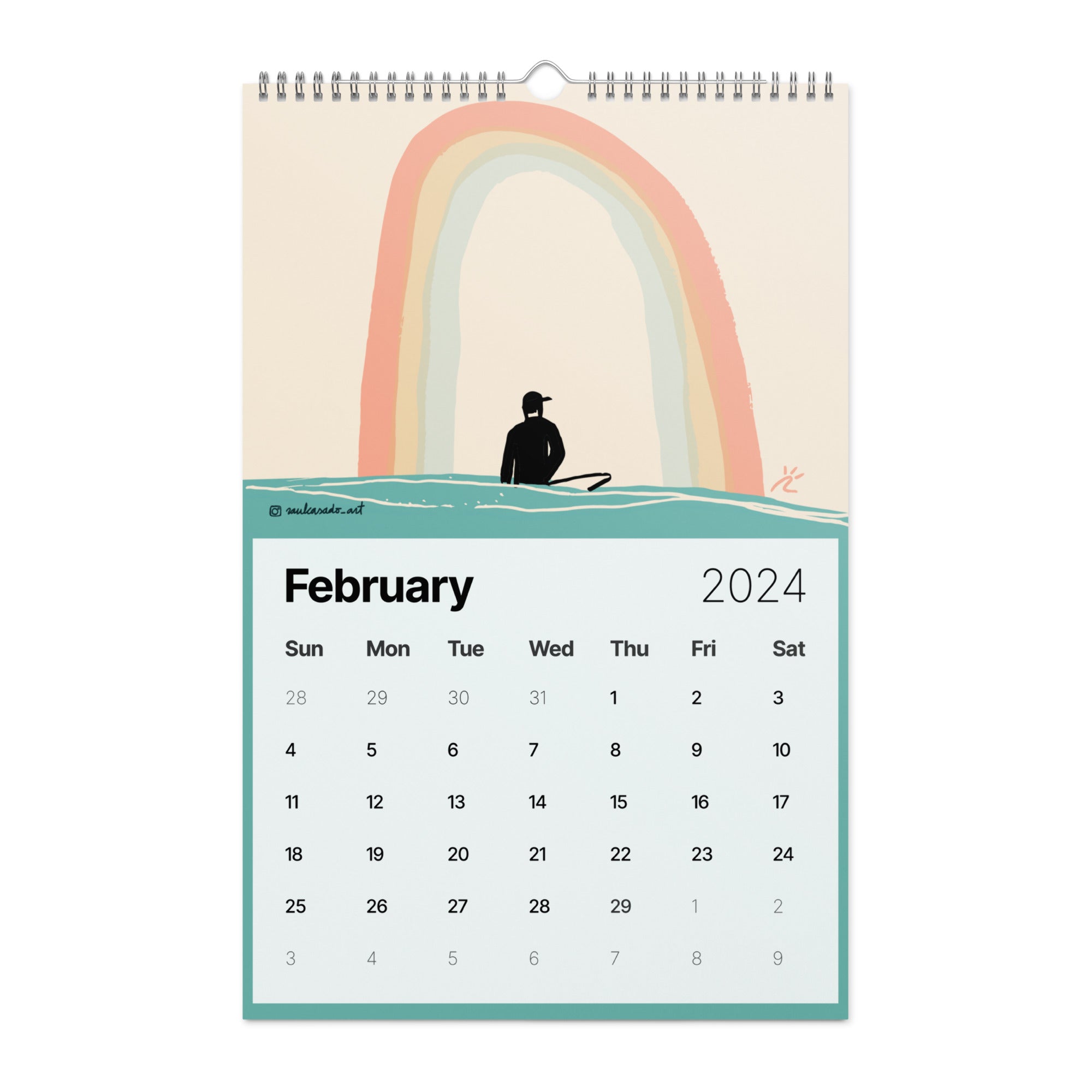 Riding Waves of Inspiration · Wall calendar (2024)