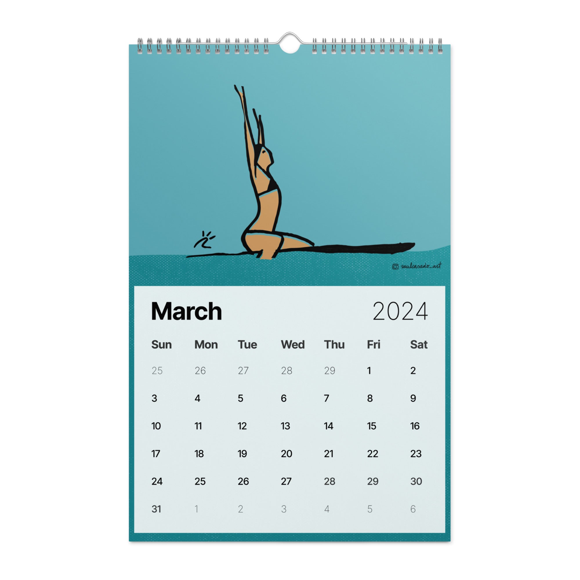 Riding Waves of Inspiration · Wall calendar (2024)
