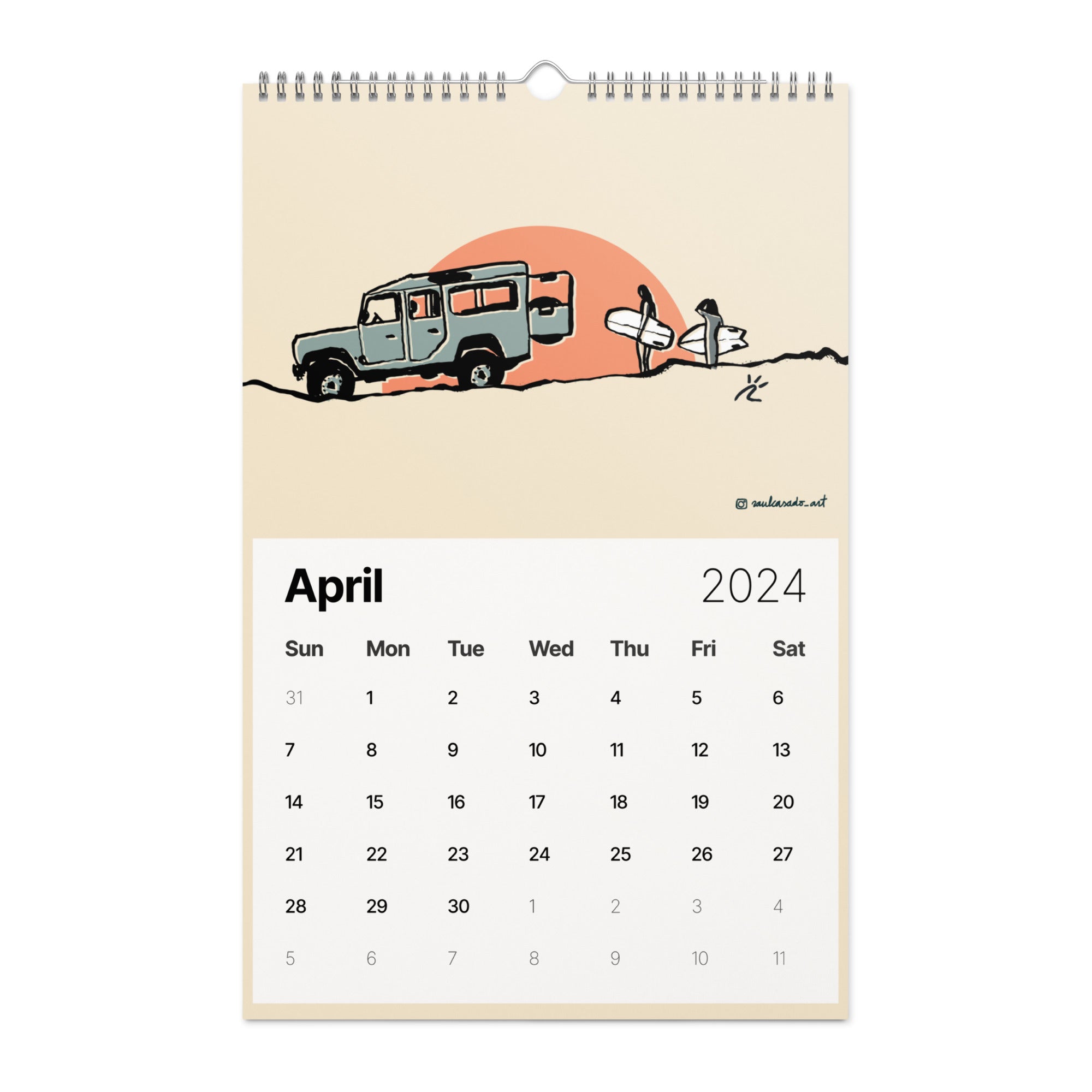 Riding Waves of Inspiration · Wall calendar (2024)