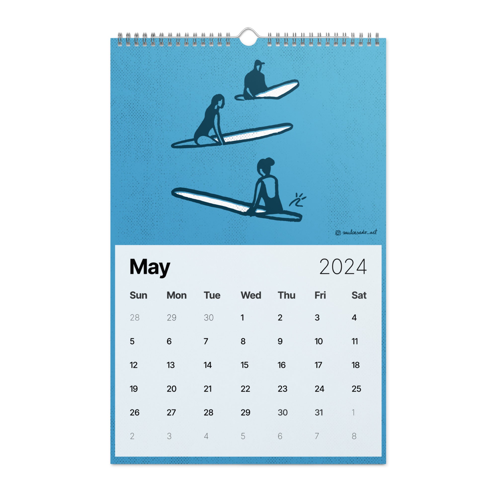 Riding Waves of Inspiration · Wall calendar (2024)