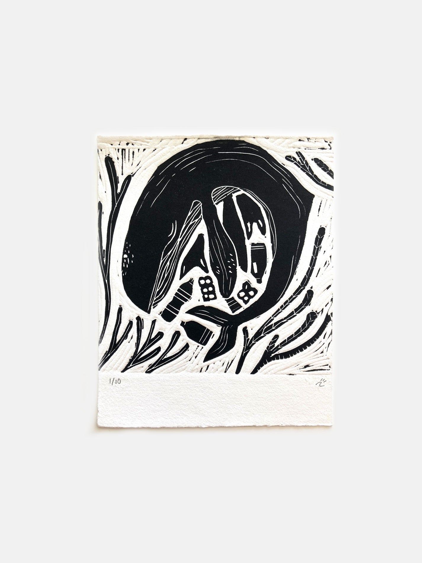 Linograbado "TRASH" Numerada y firmada