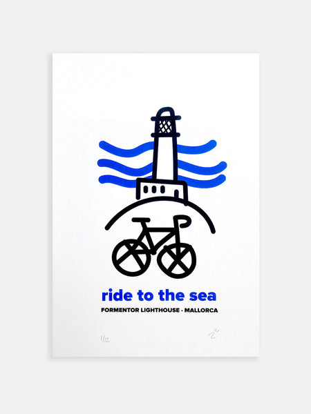 Serigrafía hecha a mano "Ride to the Sea" Numerada y firmada