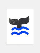 Serigrafía hecha a mano "WHALE"