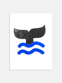 Serigrafía hecha a mano "WHALE"