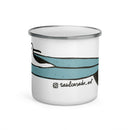 Taza esmaltada "Nose Rider"