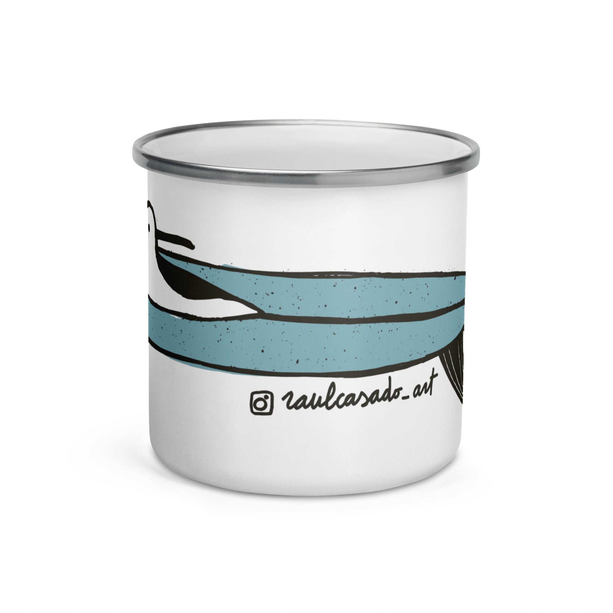 Taza esmaltada "Nose Rider"